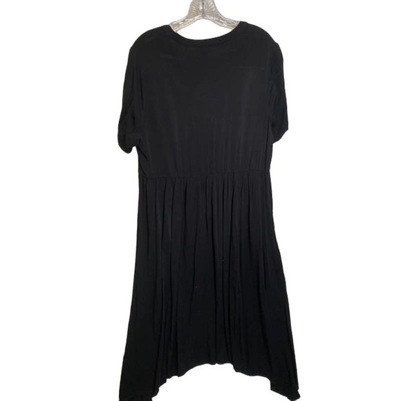 Torrid Black Front Button Hi-Lo Dress Sz 1 (1X) Short Sleeve - Picture 2 of 6